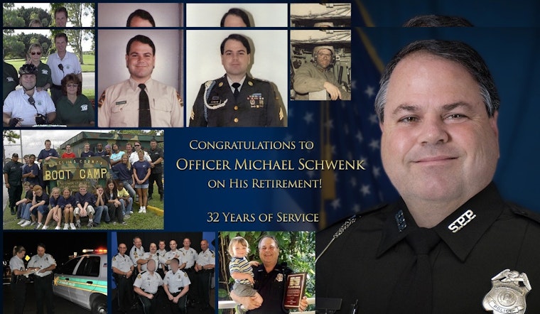 St. Petersburg Salutes Officer Michael Schwenk for Over Three Decades of Dedicated Service