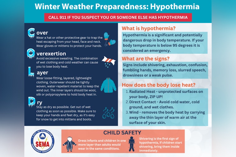 Stillwater Braces for Severe Winter Weather, SEMA Urges Precautions Against Subfreezing Conditions