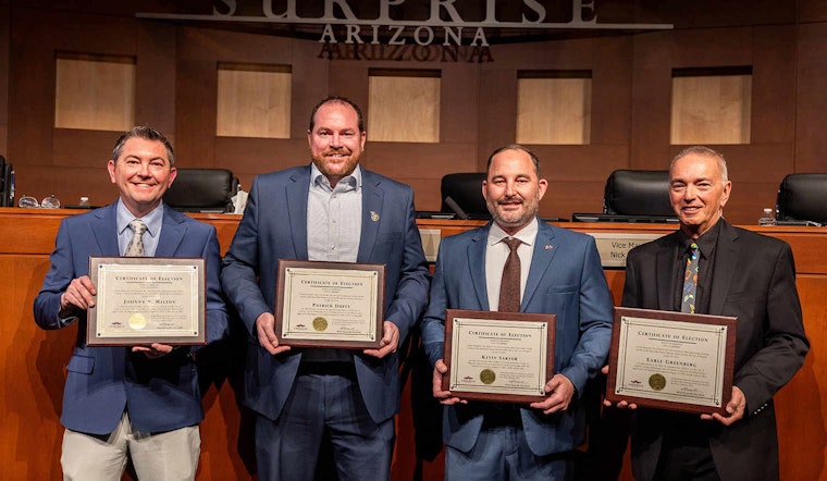 Surprise Welcomes New Mayor Kevin Sartor and Councilmembers at City Hall Inauguration