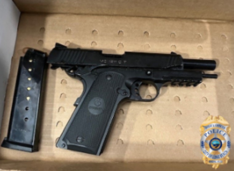 Suspect Apprehended with Loaded Firearm During Illegal Dumping Investigation in Long Beach