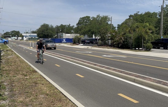 Tampa's Green Spine Cycle Track Expansion Brings More Miles for Cyclists and New Parking Spaces