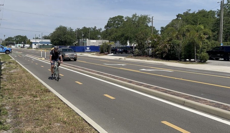 Tampa's Green Spine Cycle Track Expansion Brings More Miles for Cyclists and New Parking Spaces