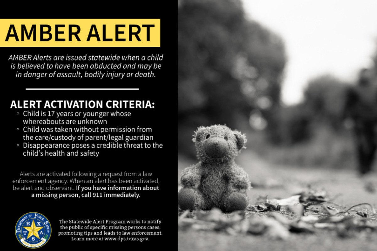 Texas DPS Commemorates National AMBER Alert Day, Advocates Public