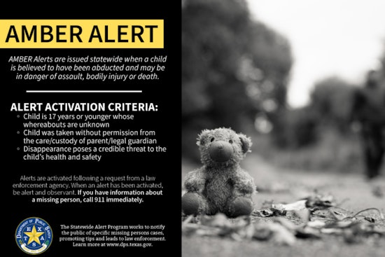 Texas DPS Commemorates National AMBER Alert Day, Advocates Public Vigilance in Child Safety Efforts