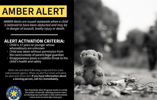 Texas DPS Commemorates National AMBER Alert Day, Advocates Public Vigilance in Child Safety Efforts