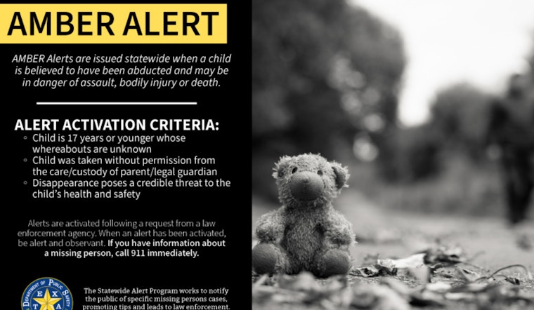 Texas DPS Commemorates National AMBER Alert Day, Advocates Public Vigilance in Child Safety Efforts