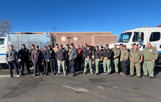 Texas Firefighters Mobilize for California Wildfire Relief, Traveling from Houston to Los Angeles