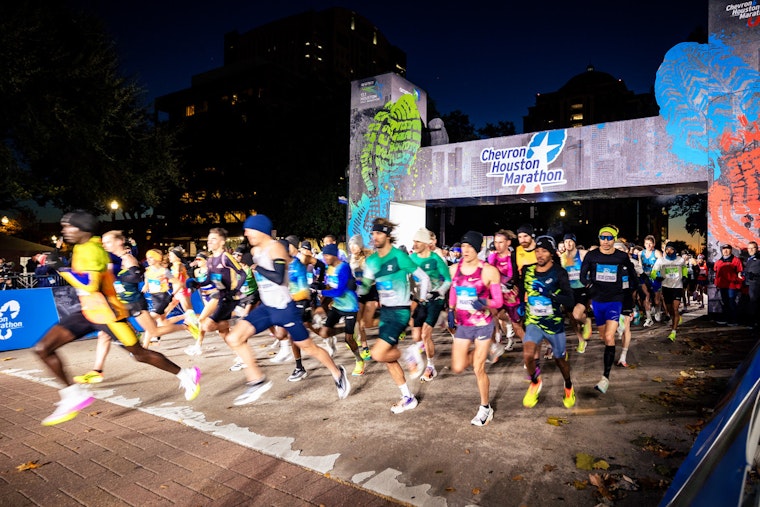 Thousands Brave the Chill to Run in the Chevron Houston Marathon and Aramco Houston Half Marathon
