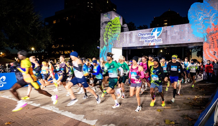 Thousands Brave the Chill to Run in the Chevron Houston Marathon and Aramco Houston Half Marathon