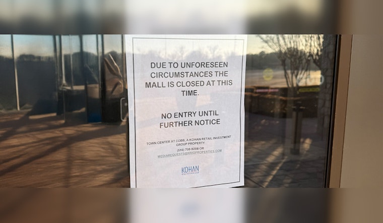 Unexpected Shutdown at Town Center Mall in Cobb Due to Power Cutoff, County Steps in to Support Affected Businesses