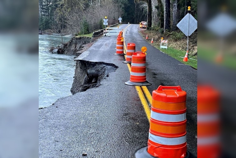 Upper Hoh Road to Olympic National Park Closed, Jefferson County Seeks Federal Aid for Repairs