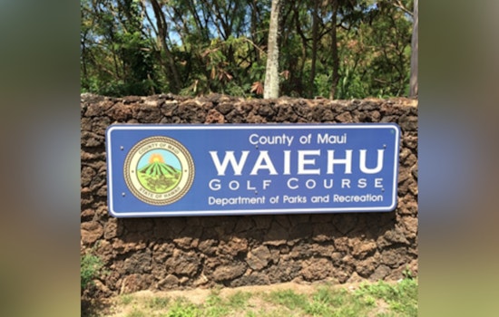 Waiehu Golf Course Women's Restroom Under Renovation with Temporary Facilities Provided for Golfers