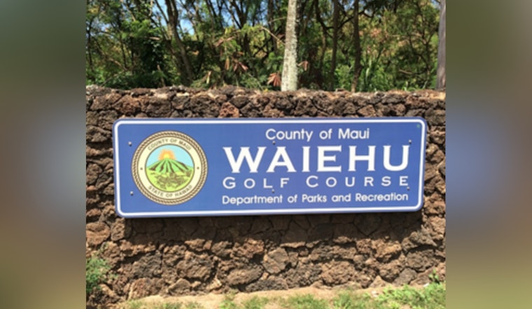 Waiehu Golf Course Women's Restroom Under Renovation with Temporary Facilities Provided for Golfers