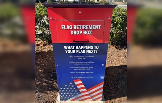 Wake Forest Scout Creates Patriotic Solution with American Flag Retirement Drop Box