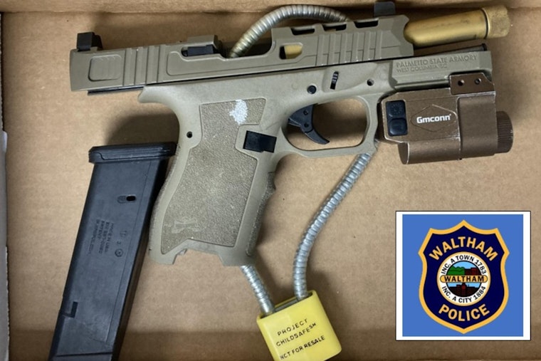 Waltham Police Seize Illegal Firearm, Arrest Two Following Traffic Stop on Crescent Street