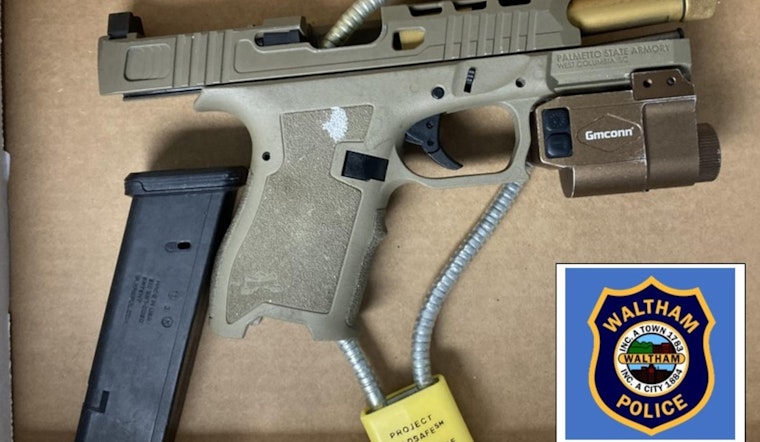 Waltham Police Seize Illegal Firearm, Arrest Two Following Traffic Stop on Crescent Street