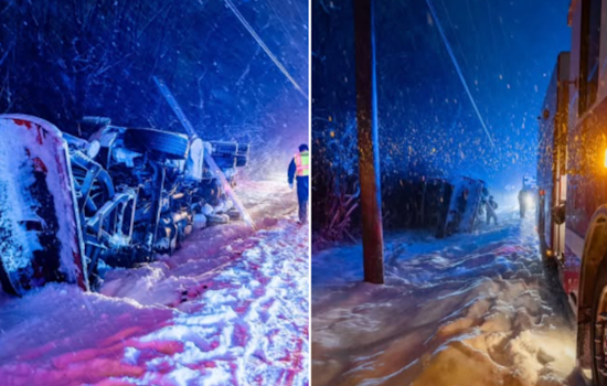 Warren County Snowplow Overturns Amidst Record-Breaking Snowstorm, Driver Unharmed