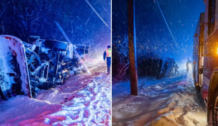 Warren County Snowplow Overturns Amidst Record-Breaking Snowstorm, Driver Unharmed