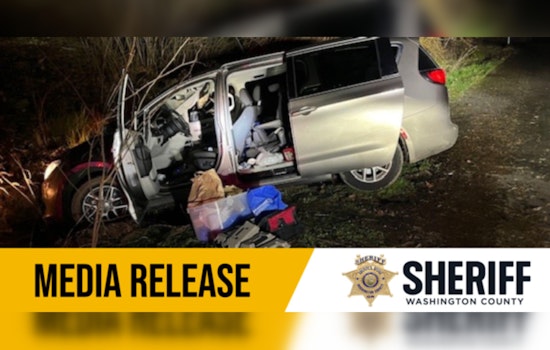 Washington County Deputies Arrest Two Portland Men After Stolen Vehicle Pursuit and Crash
