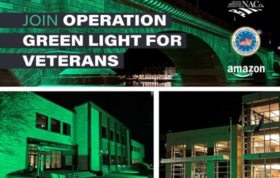 Washington County Joins Operation Green Light in a Show of Support for Veterans
