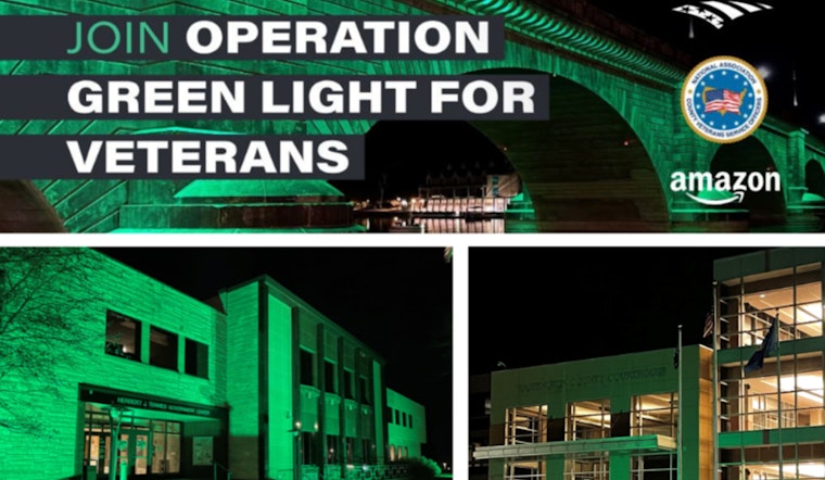 Washington County Joins Operation Green Light in a Show of Support for Veterans