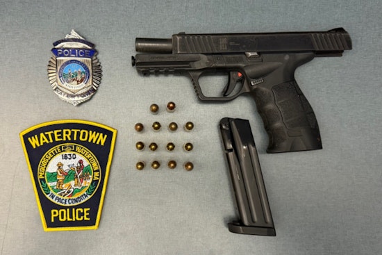 Watertown Police Arrest Waltham Teen for Possession of Stolen Firearm During Traffic Stop
