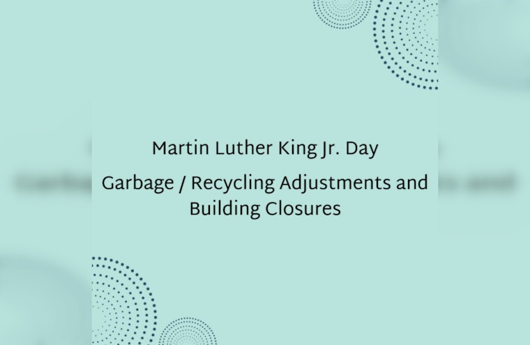West Allis Announces Altered Waste Collection Schedule for Martin Luther King Jr. Day