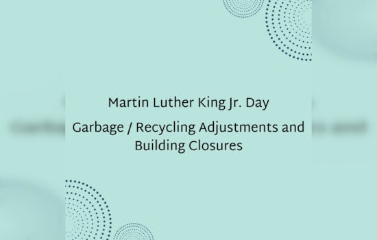 West Allis Announces Altered Waste Collection Schedule for Martin Luther King Jr. Day