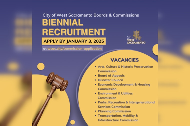 West Sacramento Invites Residents to Shape Their City – Apply for Civic Commissions by January 3