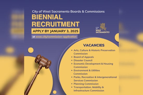 West Sacramento Invites Residents to Shape Their City – Apply for Civic Commissions by January 3