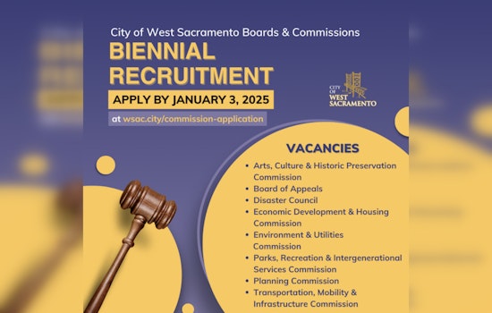 West Sacramento Invites Residents to Shape Their City – Apply for Civic Commissions by January 3