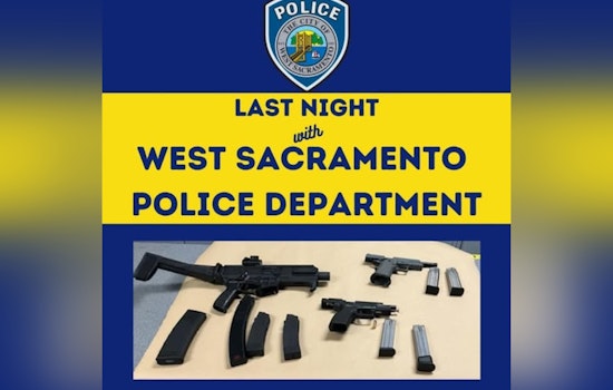 West Sacramento Traffic Stop Leads to Arrest and Seizure of Unregistered Firearms