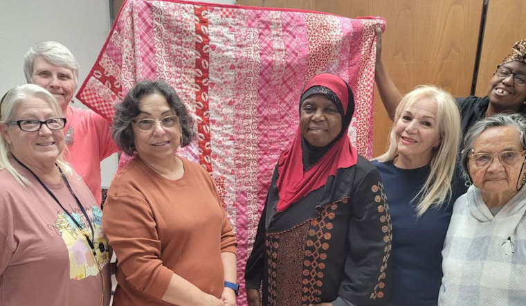 White Settlement Sewing Sisters Craft Hope, Raffling Handmade Quilt for Charity