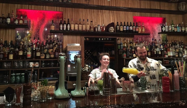 Pagan Idol tiki bar interior