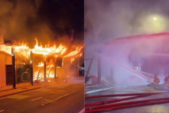 A Morning Fire Contained at Cupertino Strip Mall, No Injuries Reported