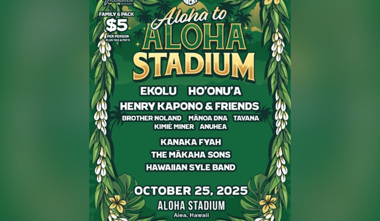 "Aloha to Aloha Stadium," Iconic Hawaiian Venue Hosts Farewell Concert Featuring Local Music Legends