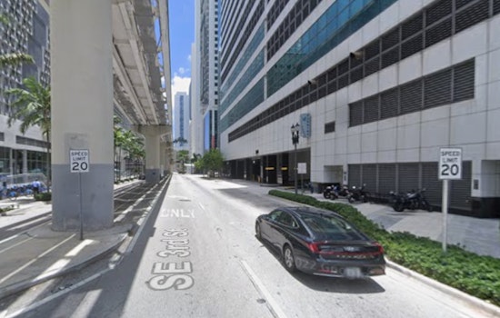 Amazon Delivery Truck Erupts in Flames Downtown, Miami Crews Quell Blaze with No Injuries Reported
