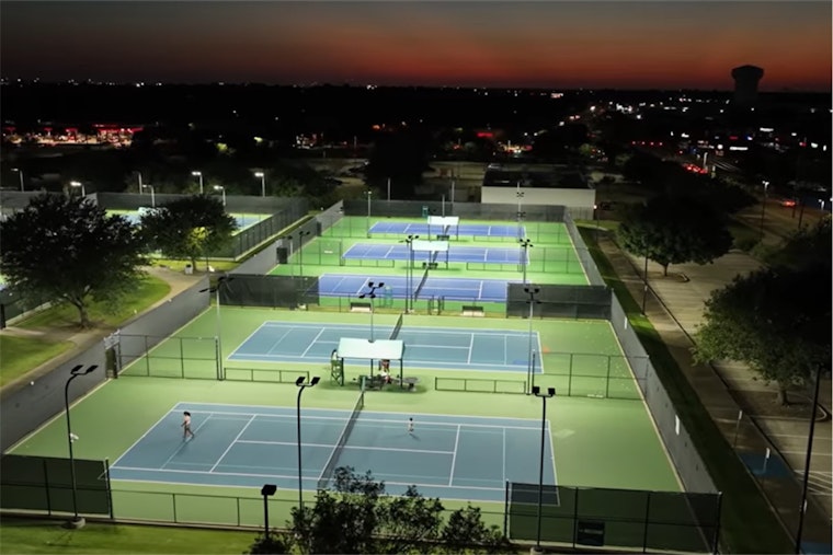 Arlington Tennis Center Uplights Game with Championship-Level Lighting Upgrade