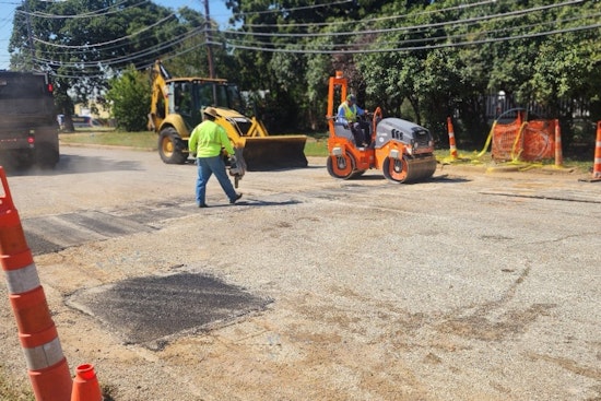 Arlington's North Oak Street Reopens After Swift Repairs to Water Line Break