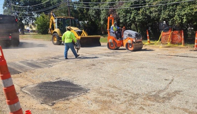 Arlington's North Oak Street Reopens After Swift Repairs to Water Line Break