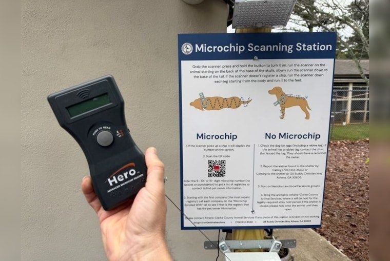 Athens-Clarke County Introduces New Microchip Scanning Stations for Lost Pets
