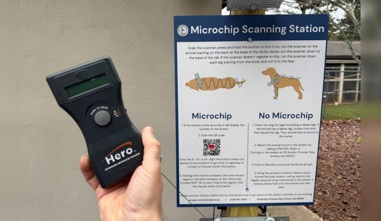 Athens-Clarke County Introduces New Microchip Scanning Stations for Lost Pets