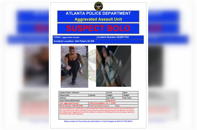 Atlanta Police Seek Community Help to Identify Suspects in Peters Street Shooting