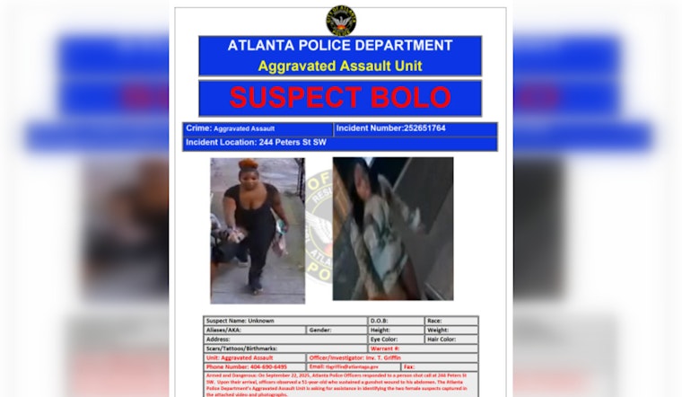 Atlanta Police Seek Community Help to Identify Suspects in Peters Street Shooting