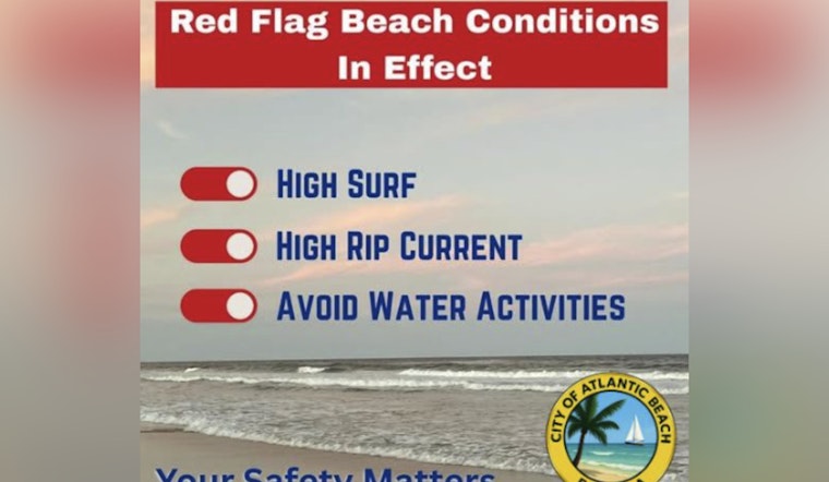 Atlantic Beach Lifeguards Issue No-Water Activity Mandate Due to Dangerous Ocean Conditions