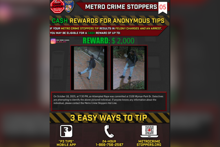Baltimore Police Seek Public's Help in Identifying Suspect in Attempted Rape on Johns Hopkins Campus