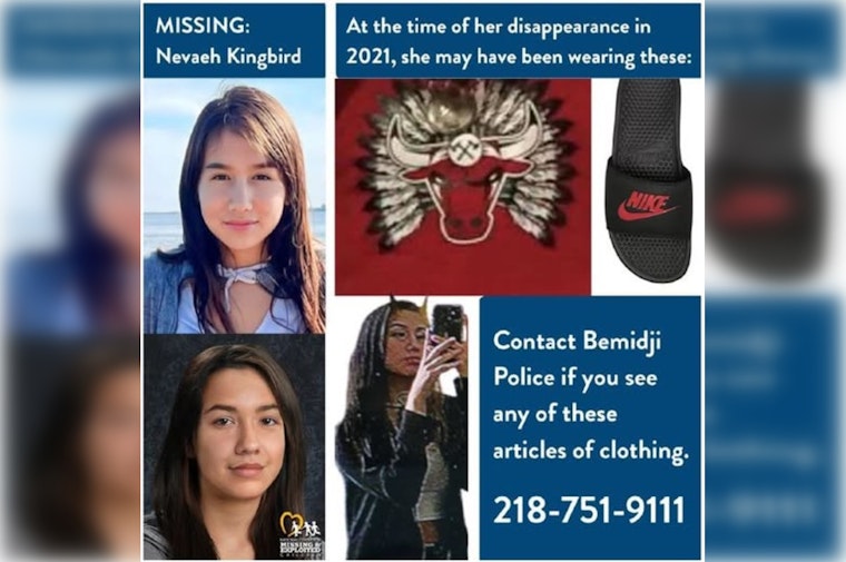 Bemidji Authorities Offer $10,000 Reward for Clues in Case of Missing Indigenous Teen Nevaeh Kingbird