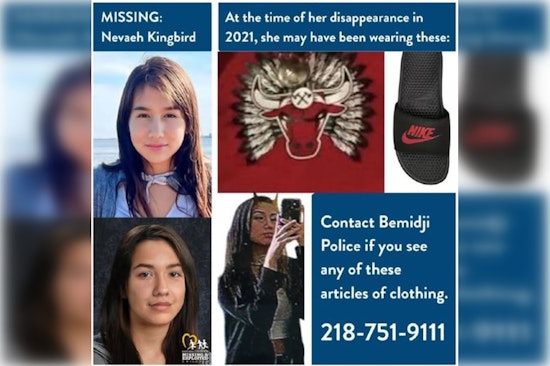 Bemidji Authorities Offer $10,000 Reward for Clues in Case of Missing Indigenous Teen Nevaeh Kingbird