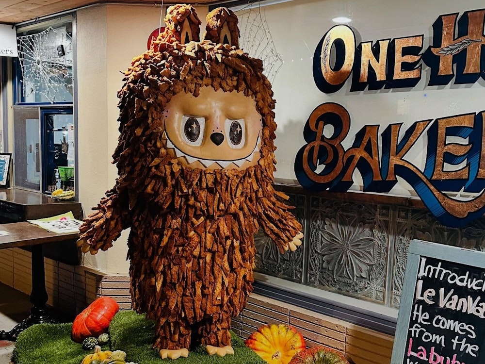 Bay Area Bakery Unveils 300-Pound Labubu Bread Monster as Kids Line Up for Selfies