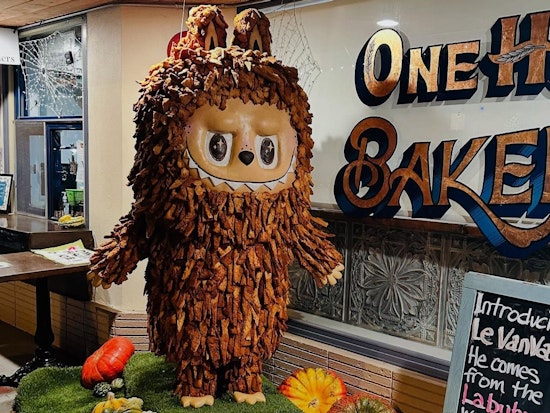 Bay Area Bakery Unveils 300-Pound Labubu Bread Monster as Kids Line Up for Selfies